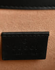 Velvet Skipper Crystal GG Monogram Small Dionysus Shoulder Bag Black Black Diamond