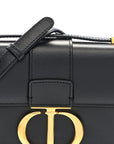 Smooth Calfskin Micro 30 Montaigne Flap Bag Black