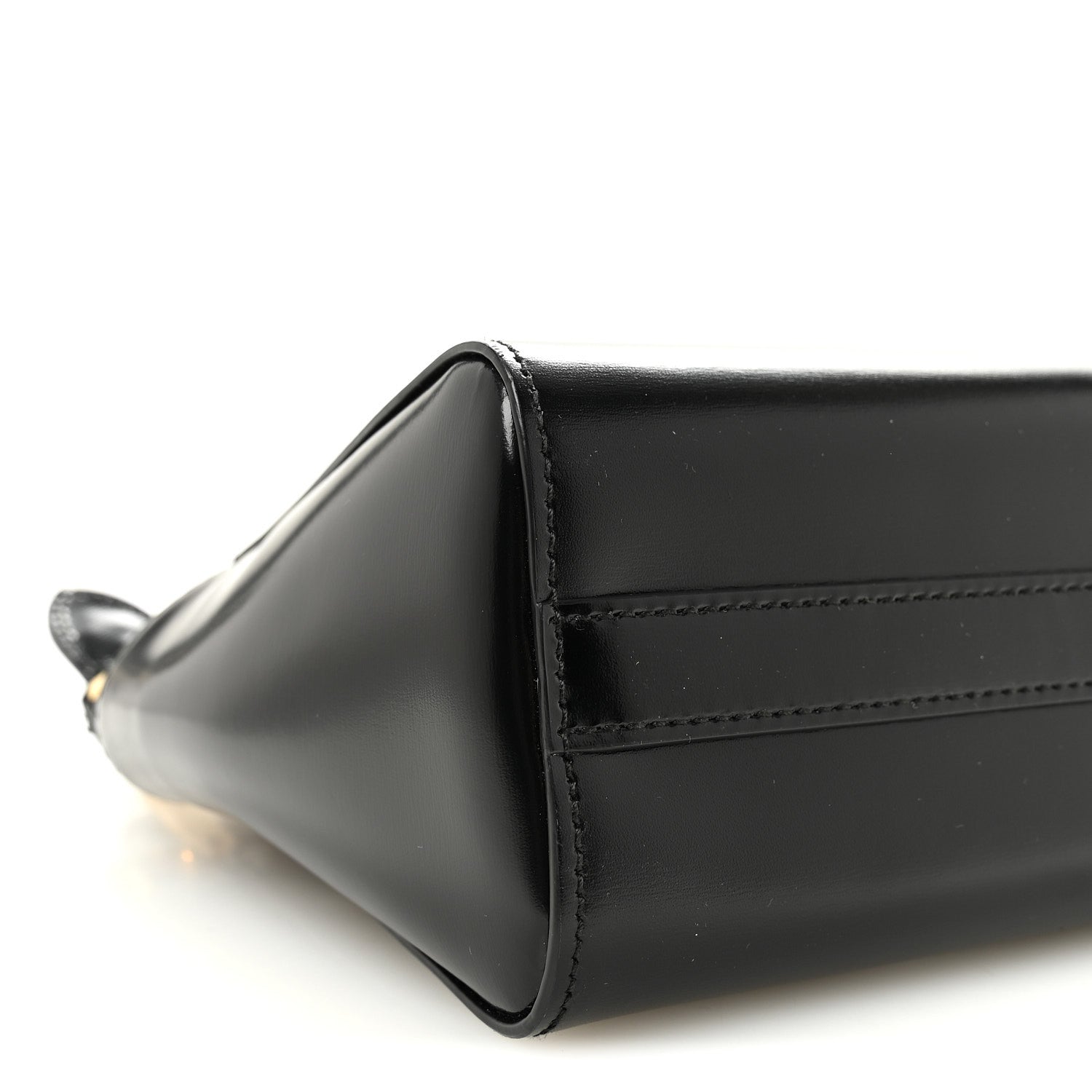 Spazzolato Mini Zippered Tote Black