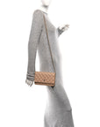 Caviar Quilted Wallet on Chain WOC Beige