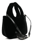 Padded Velvet Mini Bag Black