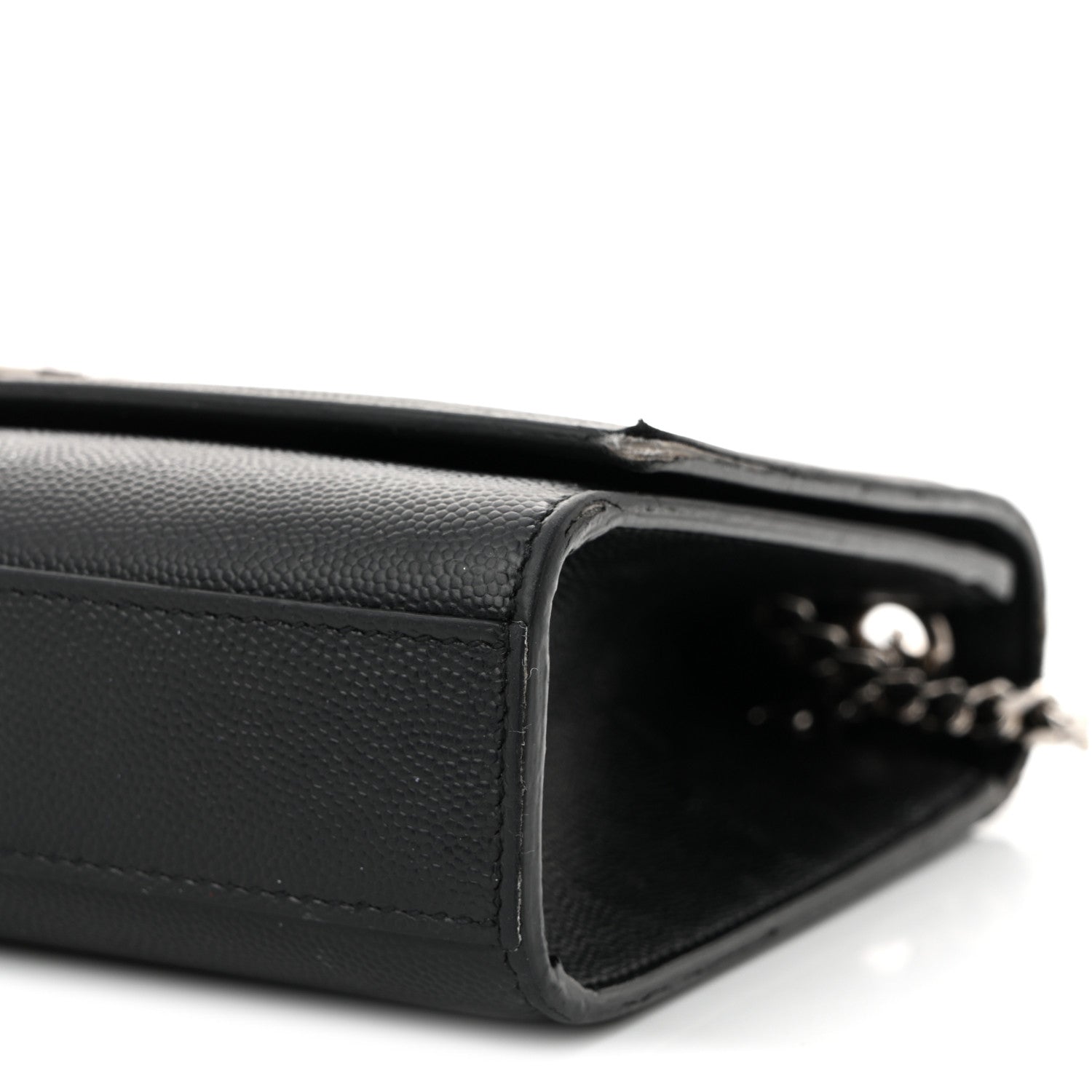 Grain De Poudre Medium Classic Monogram Kate Satchel Black