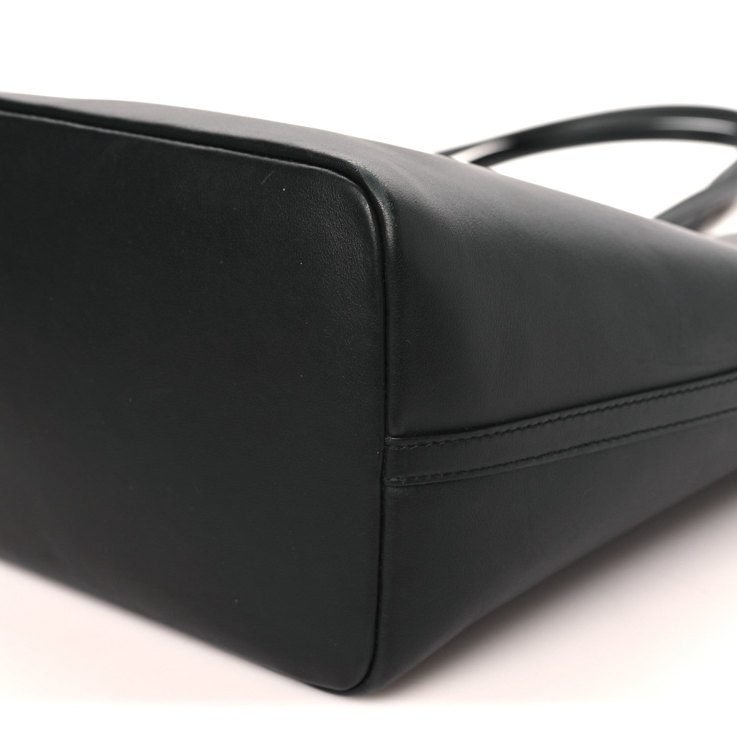DOLCE GABBANA Calfskin Medium Fefe Tote Black