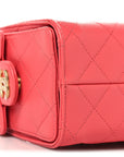 Caviar Quilted Mini CHNL 25 Handbag Coral