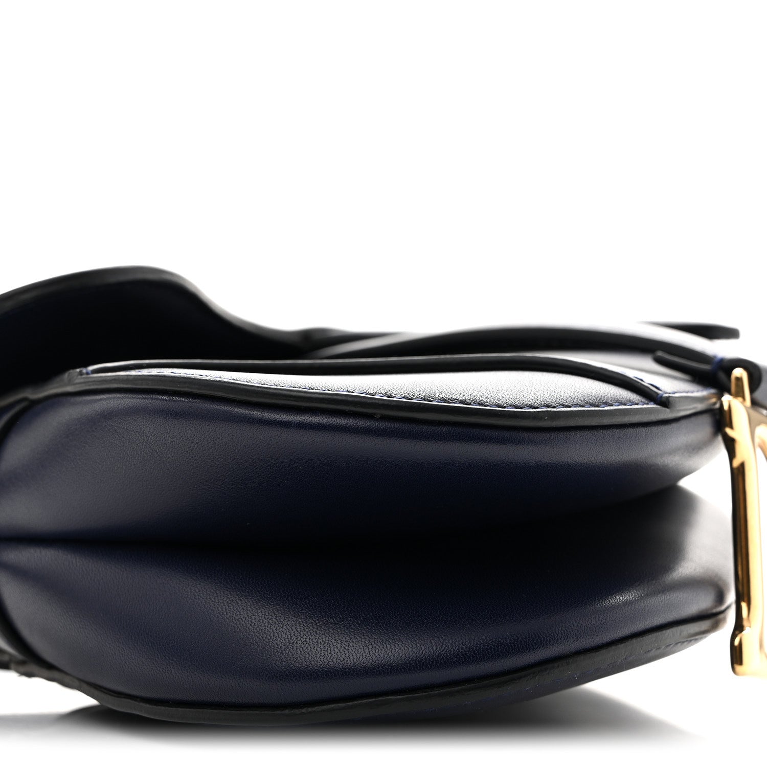 Calfskin Mini Saddle Bag Blue
