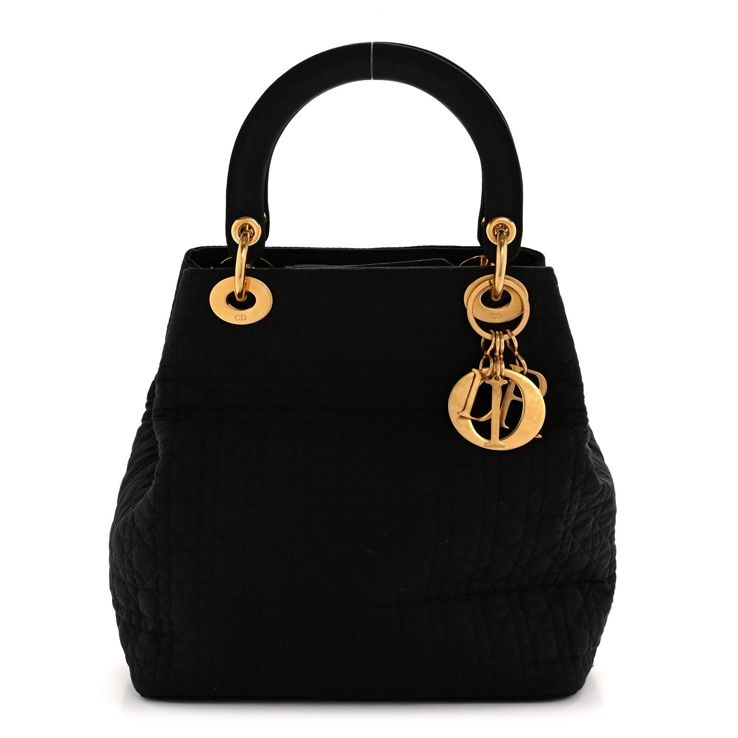 Nylon Cannage Medium Lady D1OR Black