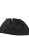 Smooth Butter Calf The Pouch Oversized Clutch Black