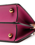 Shiny Nappa Petite Peekaboo I SEE U Satchel Ciclamino Pilar