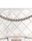 Metallic Lambskin Quilted 2.55 Reissue 227 Flap Silver