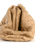 Nappa Maxi Intrecciato The Pouch Oversized Clutch Almond