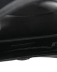 Satin Crystal Mini Saddle Bag Black