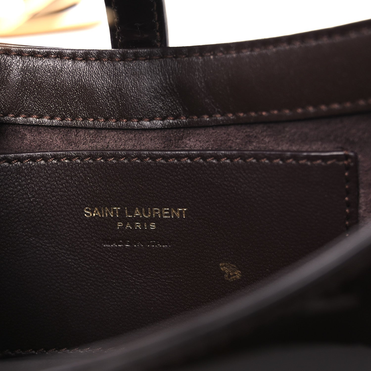 Patent Calfskin Le 5 A 7 Mini Hobo Spicy Chocolate