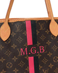 Monogram My LV Heritage Neverfull MM Fuchsia Black