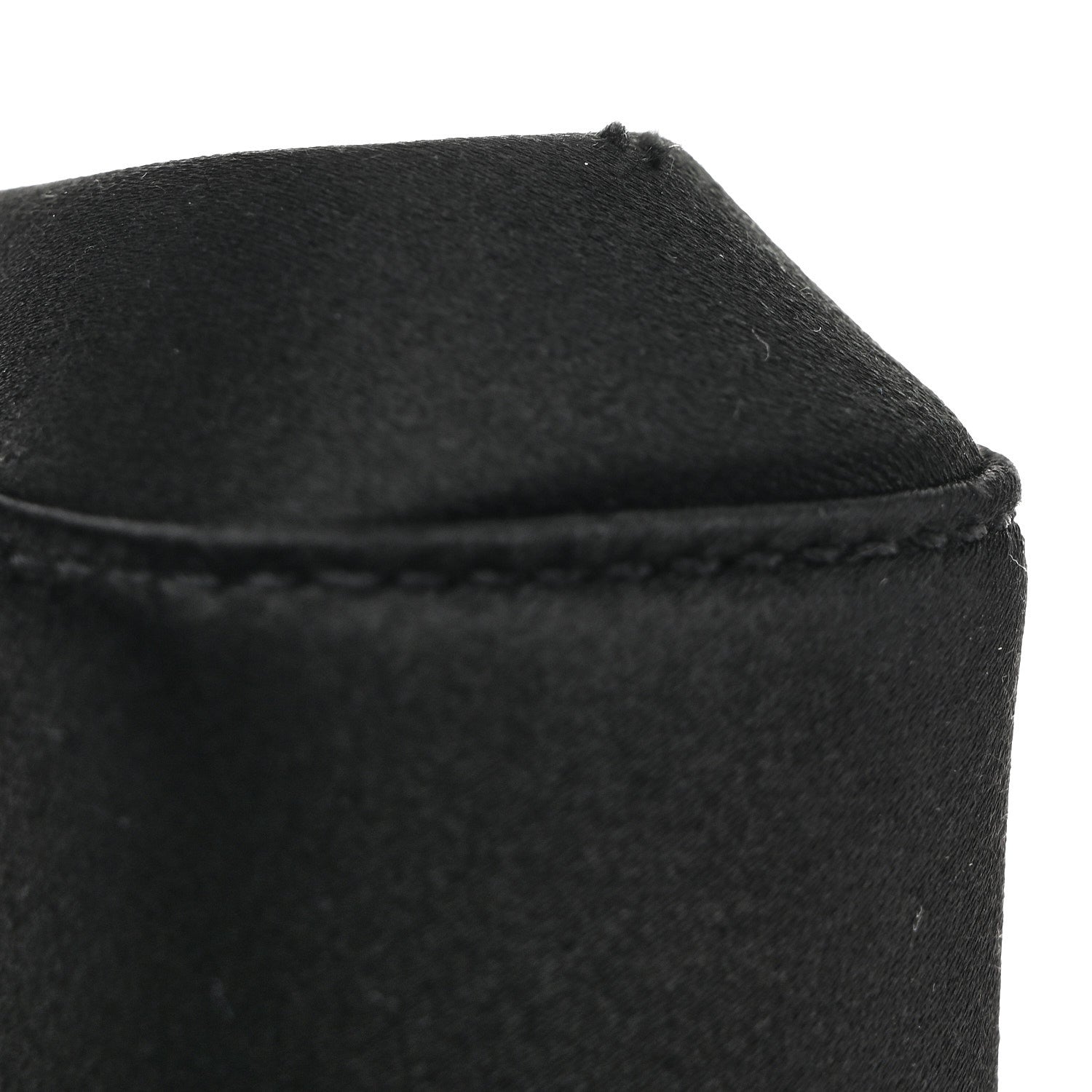 Satin Small Marlene Chain Clutch Black