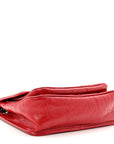 Crinkled Calfskin Matelasse Monogram Baby Niki Chain Satchel Rouge Eros