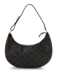Triomphe Canvas Calfskin Ava Shoulder Bag Tan