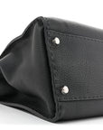 Cuoio Romano Selleria Bi-Color Large Peekaboo Iconic Satchel Black Mou