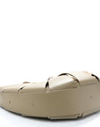 French Calfskin Large Shell Bag Taupe