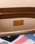 Canvas Ricamo Vitello King FF Multicolor Embroidered Baguette Grezzo Multicolor Gianduia