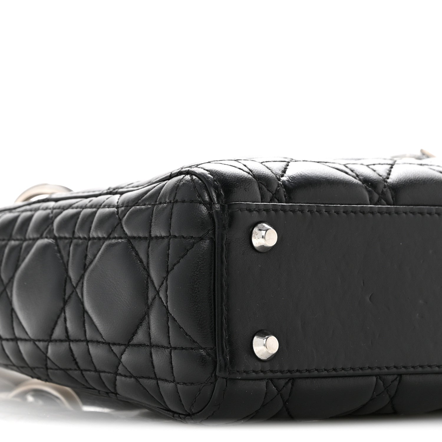 Lambskin Cannage Mini Lady D1OR Black