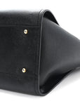 Caviar Medium Studded Deauville Tote Black