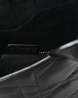 Calfskin Macro Cannage Medium Book Tote Black