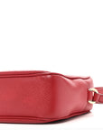 Pebbled Calfskin Small Soho Disco Bag Tabasco Red