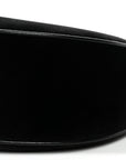 Velvet Strass Triomphe Ava Shoulder Bag Black