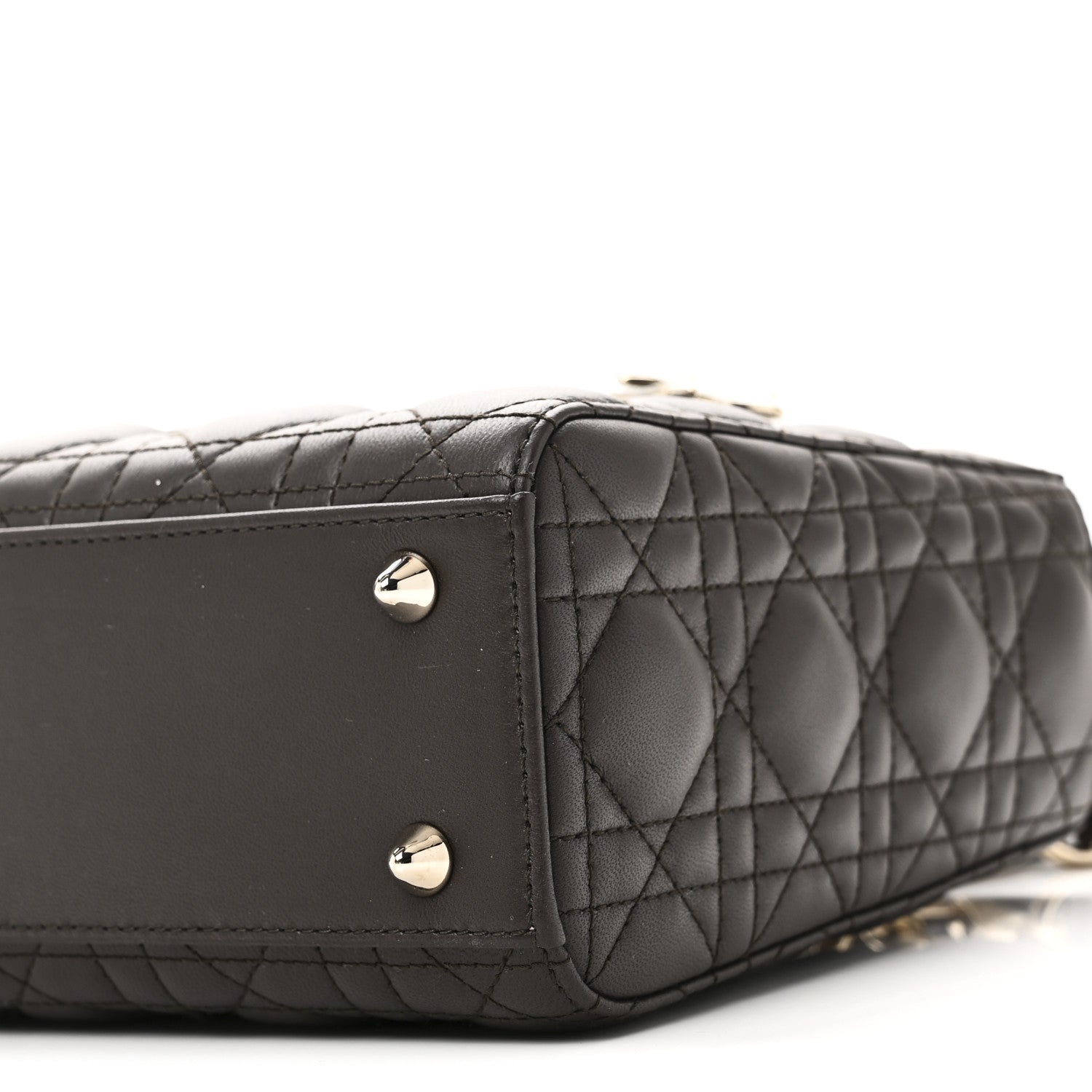 Lambskin Cannage Small My ABCD1OR Lady D1OR Dark Brown