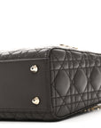 Lambskin Cannage Small My ABCD1OR Lady D1OR Dark Brown