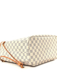 Damier Azur Neo Neverfull MM Rose Ballerine