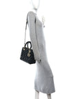 Caviar Deauville Drawstring Bucket Bag Black