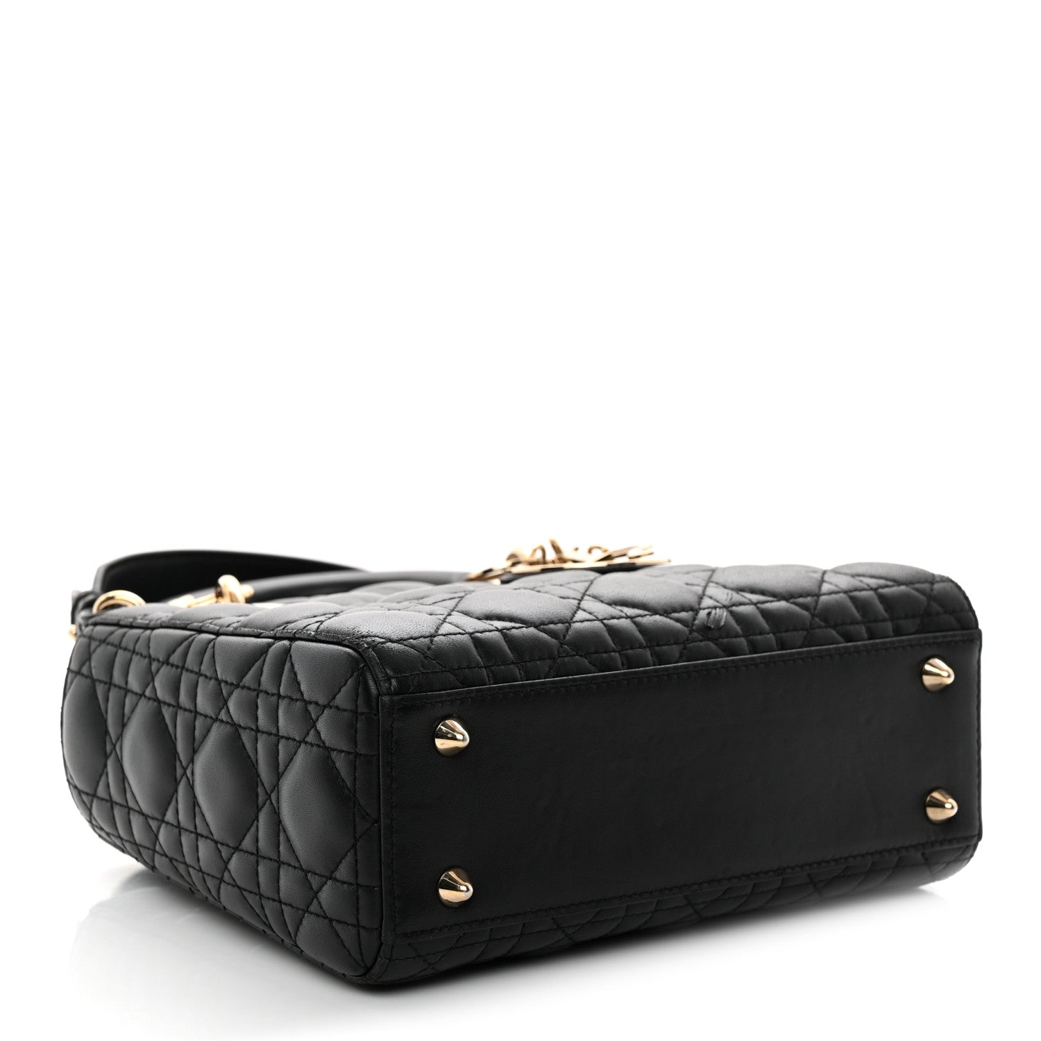 Lambskin Cannage Small My ABCD1OR Lady D1OR Black