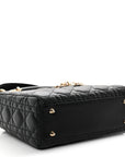 Lambskin Cannage Small My ABCD1OR Lady D1OR Black