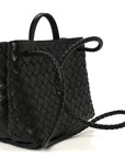 Nappa Intrecciato Small Andiamo Shoulder Bag Black