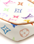 Monogram Multicolor Pochette Accessories White