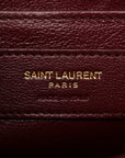 Smooth Calfskin Medium Classic Monogram Cassandra Top Handle Crema Soft Rouge Legion