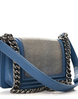 Galuchat Stingray Small Boy Flap Blue