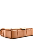 Lambskin Maxi Intrecciato Cassette Crossbody Bag Caramel