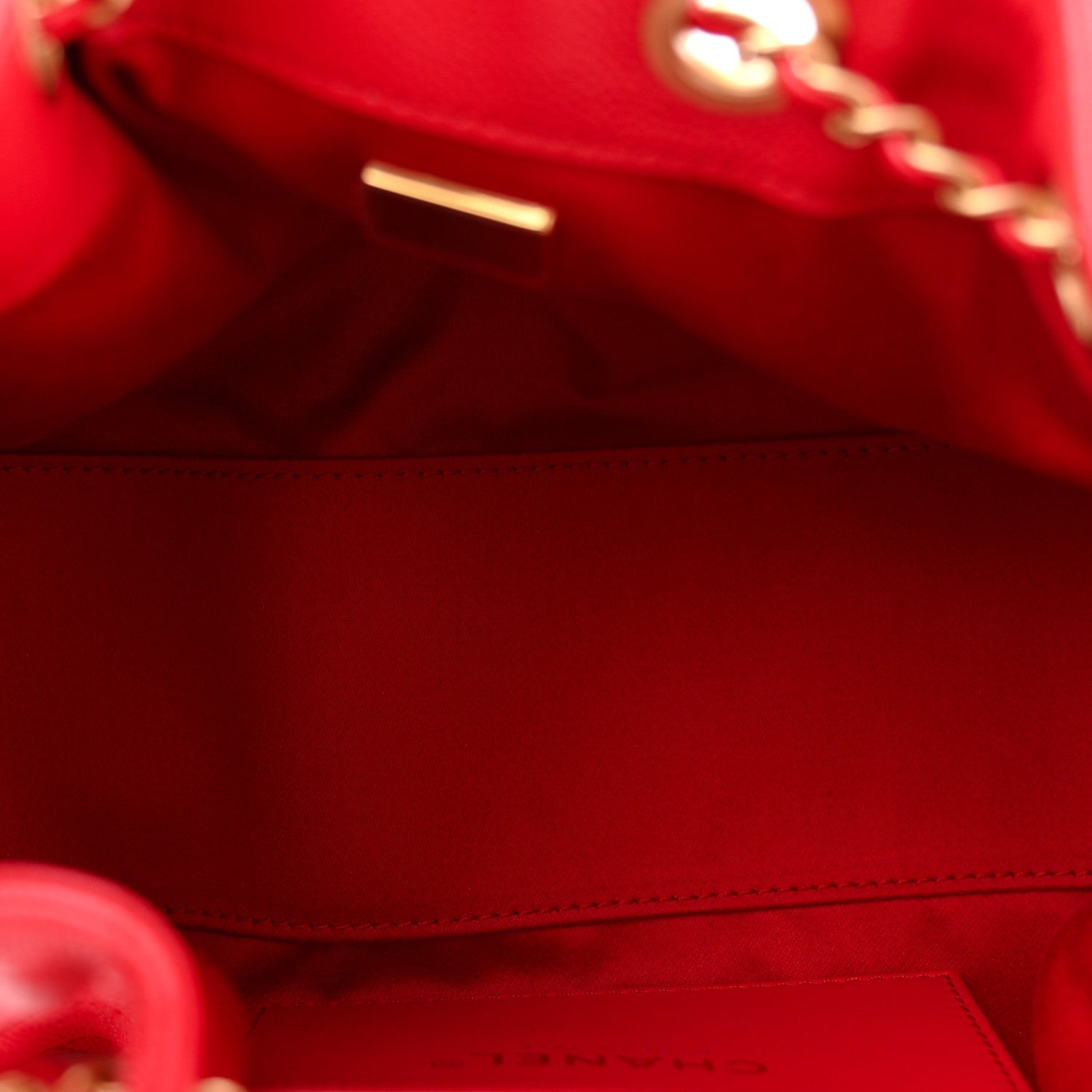 Caviar Quilted Mini CHNL 25 Handbag Red