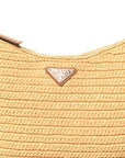 Yarn Raffia Effect Crochet Large Aimée Shoulder Bag Natural