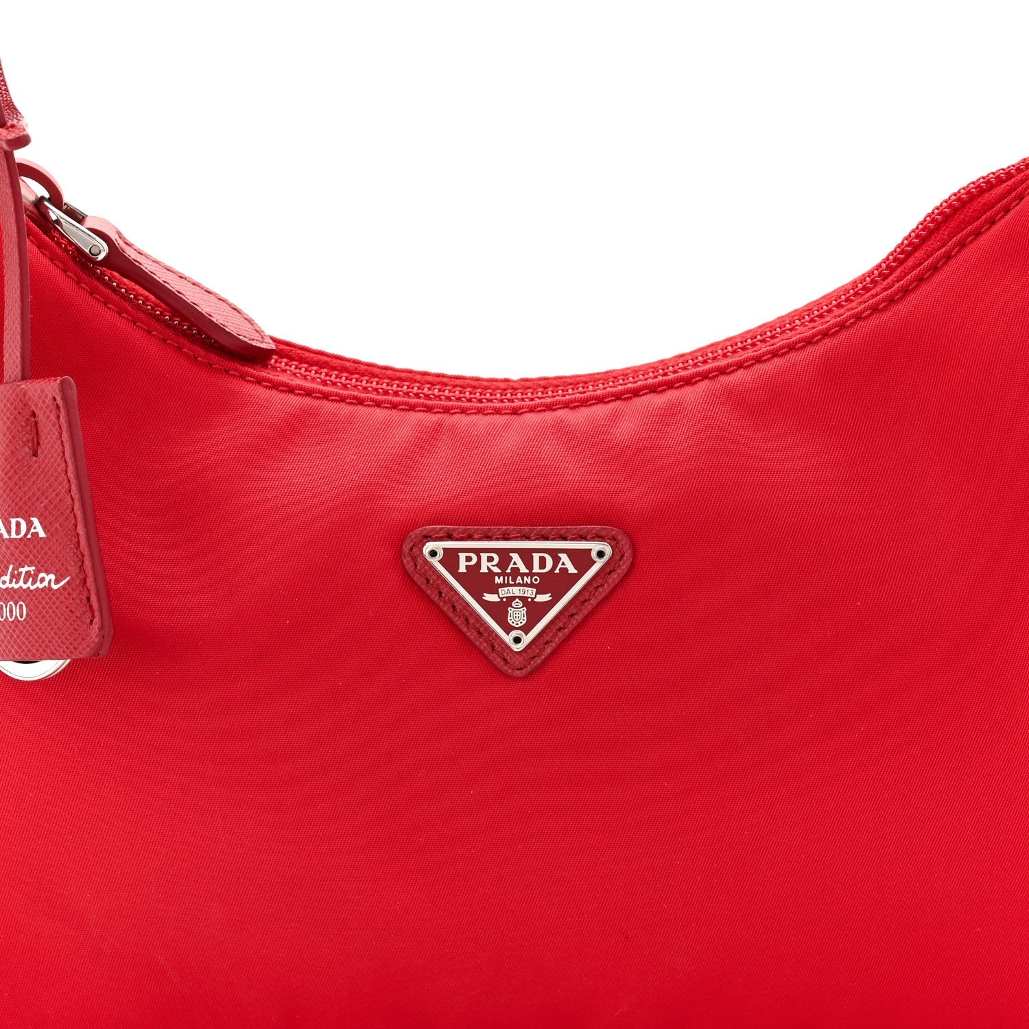 Tessuto Nylon Mini Re-Edition 2000 Bag Rosso