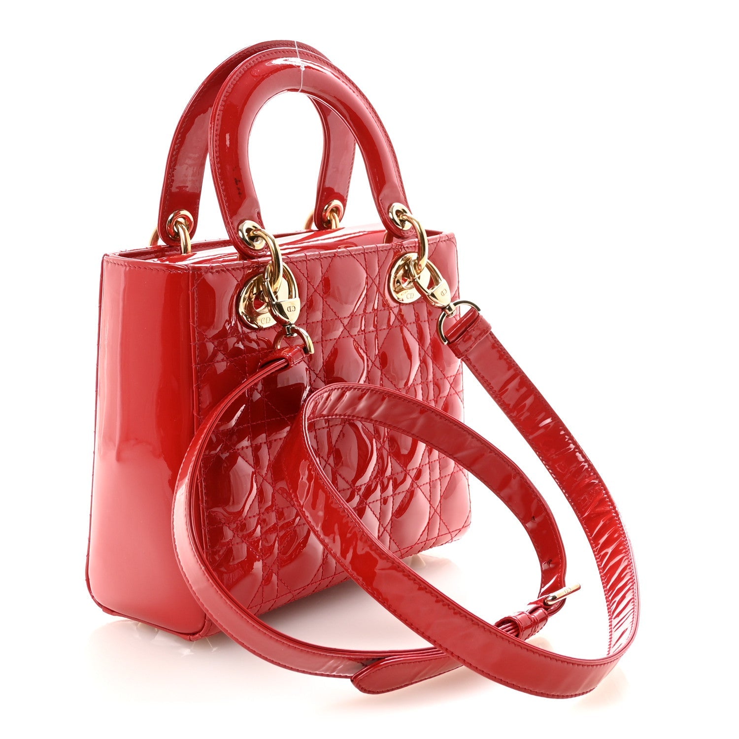 Patent Cannage Small Lady D1OR Red