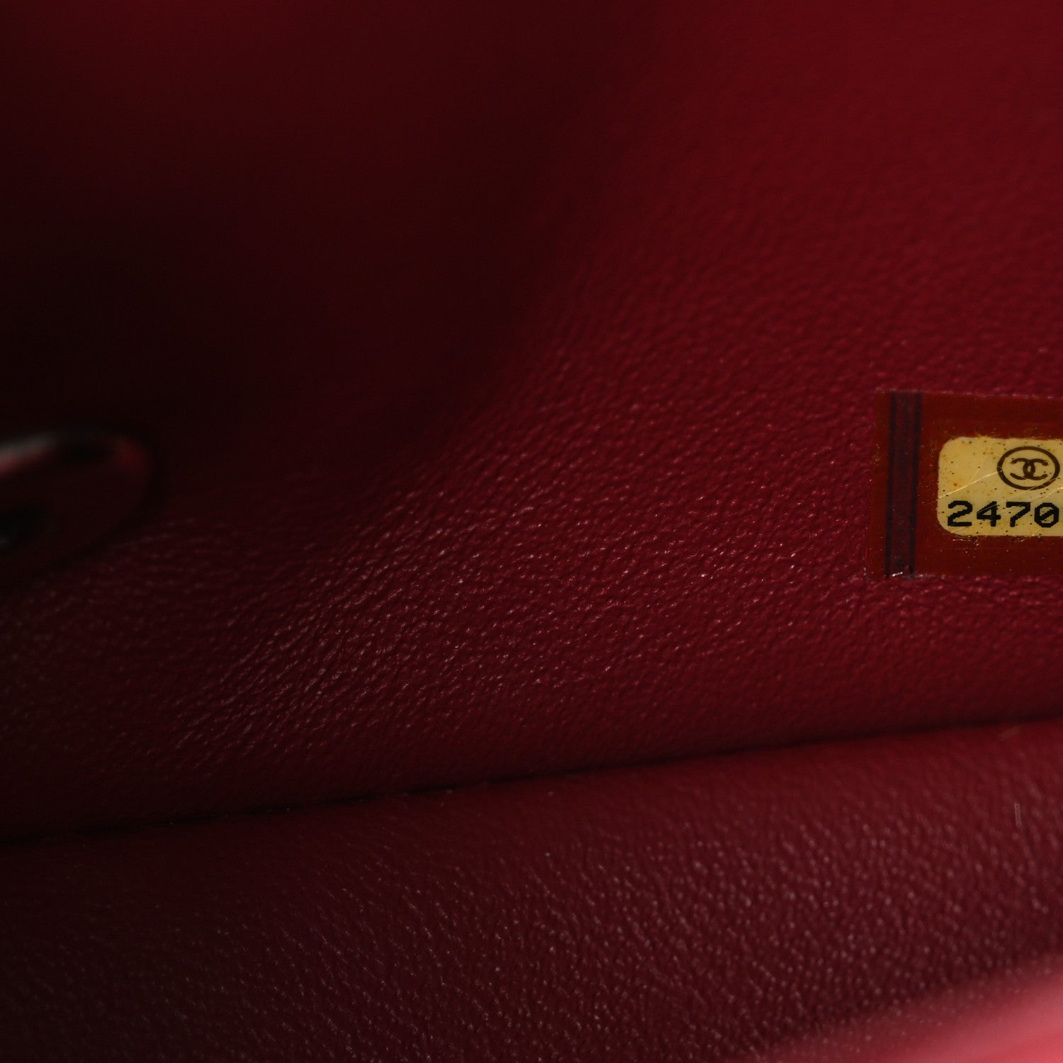 Caviar Quilted Mini Square Flap Red