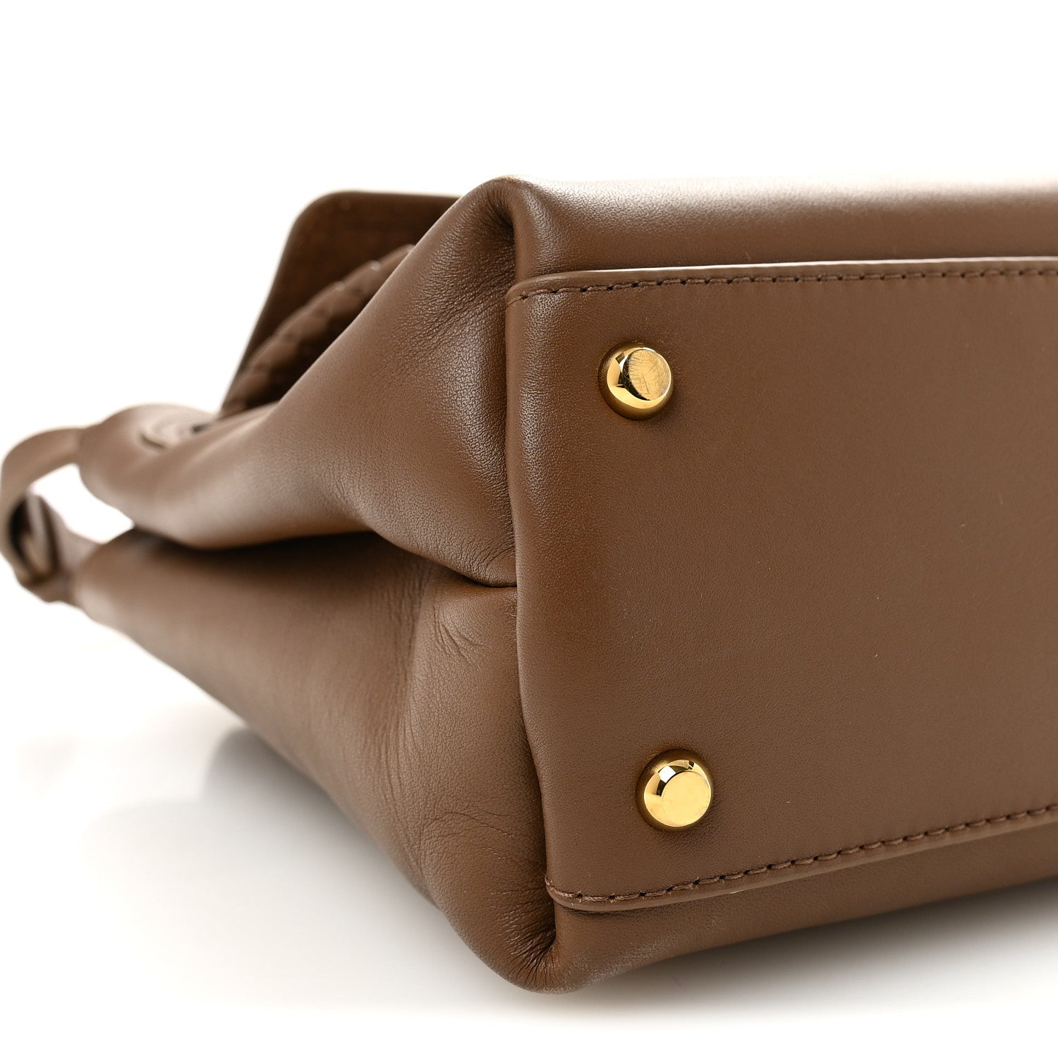 Silky Calfskin Small Ciao Ciao Nocciola