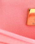 Caviar Quilted Wallet on Chain WOC Pink