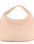 Nappa Intrecciato Medium Veneta Hobo Flamingo
