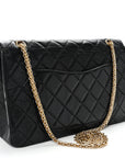 Aged Calfskin Quilted 2.55 Reissue 227 Flap Black