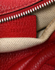 Pebbled Calfskin Small Soho Disco Bag Tabasco Red
