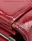 Patent Calfskin Wallet Red